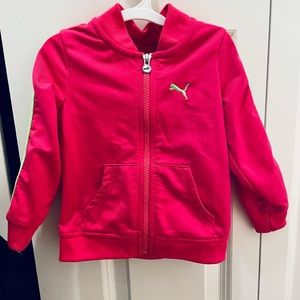 Puma Pink Baby Girls Track Jacket